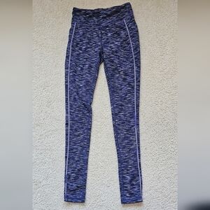 🌈 Hyba Spacey Purple Blue Athletic Workout Yoga Legging Pant Size XXS